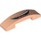 Slope Curved 4 x 1 Double with No Studs and Wide Mouth print