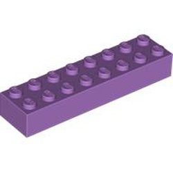 LEGO part 3007 Brick 2 x 8 in Medium Lavender