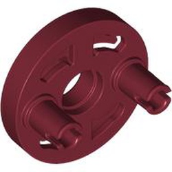LEGO part 80563 Rotation Joint Socket with 2 Pins in Dark Red