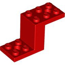 LEGO part 76766 Bracket 5 x 2 x 2 1/3 with Inside Stud Holder in Bright Red/ Red