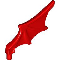 LEGO part 15082 Animal Body Part, Bat Wing with Shaft [Chima Bat Wing] in Bright Red/ Red