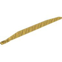 LEGO part 5240 Propeller Blade 40L with 3 Pin Holes in Warm Gold/ Pearl Gold