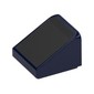 Slope 30° 1 x 1 x 2/3 with Black Surface print