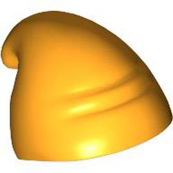 LEGO part 5320 Hat Gnome - Pointing Backwards in Flame Yellowish Orange/ Bright Light Orange