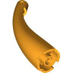 LEGO part 67361 Animal / Creature Body Part, Tail / Claw / Horn / Branch / Tentacle, End Section, Large in Flame Yellowish Orange/ Bright Light Orange