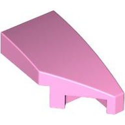 LEGO part 29119 Slope Curved 2 x 1 with Stud Notch Right in Light Purple/ Bright Pink