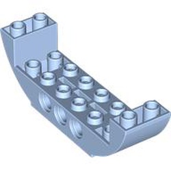 LEGO part 11301 Slope, Curved 2 x 8 x 2 Inverted Double in Light Royal Blue/ Bright Light Blue