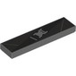 Tile 1 x 4 with Black Strap, Light Bluish Grey Buckle print