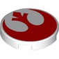Tile Round 2 x 2 with Red Rebels Sign print