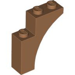 LEGO part 13965 BRICK WITH BOW 1X3X3 in Medium Nougat