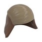 Cap and Neck Protector with Dark Tan Print