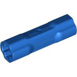 LEGO part 42195 Technic Driving Ring Connector Smooth [2 rounded and 2 flat side walls] in Bright Blue/ Blue