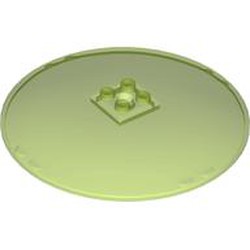 LEGO part 50990b Dish 10 x 10 Inverted (Radar) with Solid Studs in Transparent Bright Green/ Trans-Bright Green