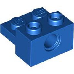 LEGO part 73109 Technic Brick Special 1 x 2 with Pin Hole and 1 x 2 Plate in Bright Blue/ Blue