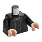 Torso, Robe, Silver Vest, Buttons on Vest and Arms print, Black Arms, Light Nougat Hands