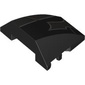 Wedge Curved 4 x 3 No Studs with Dark Bluish Grey Shapes, Light Bluish Grey Stripes print