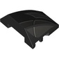 Wedge Curved 4 x 3 No Studs with Dark Bluish Grey Shapes, Light Bluish Grey Stripes print