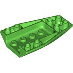 LEGO part 43713 Wedge Curved Inverted 6 x 4 in Bright Green