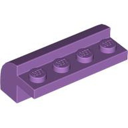 LEGO part 6081 Brick Curved 2 x 4 x 1 1/3 with Curved Top in Medium Lavender
