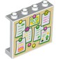 Panel 1 x 4 x 3 with Tan Notice Board, Notes print