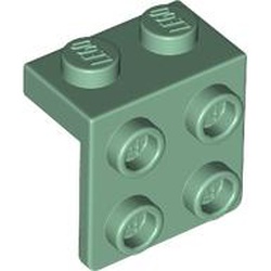 LEGO part 44728 Bracket 1 x 2 - 2 x 2 in Sand Green
