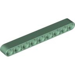 LEGO part 40490 Technic Beam 1 x 9 Thick in Sand Green