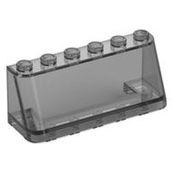 LEGO part  WINDSCREEN 2X6X2 in Trans-Black
