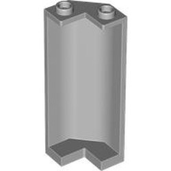 LEGO part 78594 Panel 2 x 2 x 5 Corner in Medium Stone Grey/ Light Bluish Gray