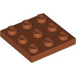 LEGO part 11212 Plate 3 x 3 in Dark Orange