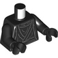 Torso, Light Bluish Grey Cloth Lines/Robes print, Black Arms and Hands