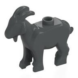 LEGO part 5170 Animal, Goat [PLAIN] in Dark Stone Grey / Dark Bluish Gray