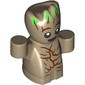 Groot - Baby, Bark Chest, Green Hair