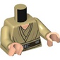 Torso Robe, Dark Brown Belt print, Tan Arms, Light Nougat Hands