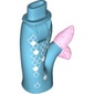 Minidoll Hips and Fishtail (Mermaid) with Silver Decorations, Lavender Tail Print