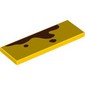 Tile 2 x 6 with 2 Small, 1 Large Reddish Brown Splotches print