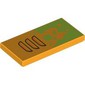 Tile 2 x 4 with 3 Louvers, Slime print
