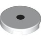 Tile Round 2 x 2 with Center Black Dot/Pupil/Eye print