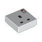 Tile 1 x 1 with Power Socket, 3 Pin, Switch print