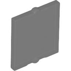 LEGO part 60601 Glass for Window 1 x 2 x 2 Flat in Trans-Black