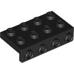 LEGO part 5175 Bracket 2 x 4 - 1 x 4 in Black