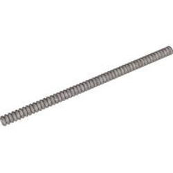 LEGO part upn9996 Ribbed Hose, Unknown Length in Silver Metallic/ Flat Silver