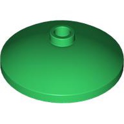 LEGO part 43898 Dish 3 x 3 Inverted [Radar] in Dark Green/ Green