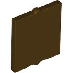 LEGO part 60601 Glass for Window 1 x 2 x 2 Flat in Dark Brown