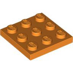 LEGO part 11212 Plate 3 x 3 in Bright Orange/ Orange