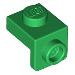 LEGO part 36841 Bracket 1 x 1 - 1 x 1 in Dark Green/ Green