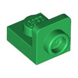 LEGO part 36840 Bracket 1 x 1 - 1 x 1 Inverted in Dark Green/ Green