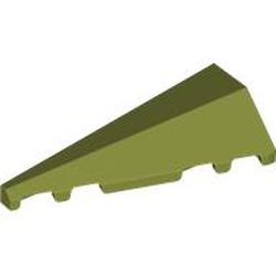 LEGO part 3504 Wedge Sloped 2 x 5 Left in Olive Green