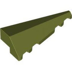 LEGO part 3505 Wedge Sloped 2 x 5 Right in Olive Green