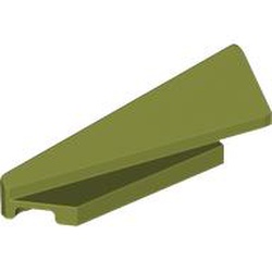 LEGO part 3388 Wedge Sloped 1 x 5 x 1 1/3 Left in Olive Green