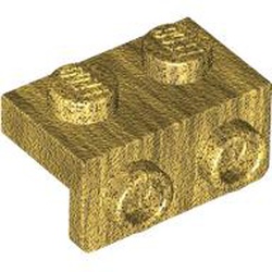LEGO part 99781 Bracket 1 x 2 - 1 x 2 in Warm Gold/ Pearl Gold